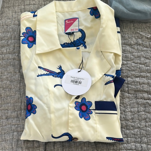 Tombolo Other - Tombolo Yellow Reptile Dsyfunction Print Shirt